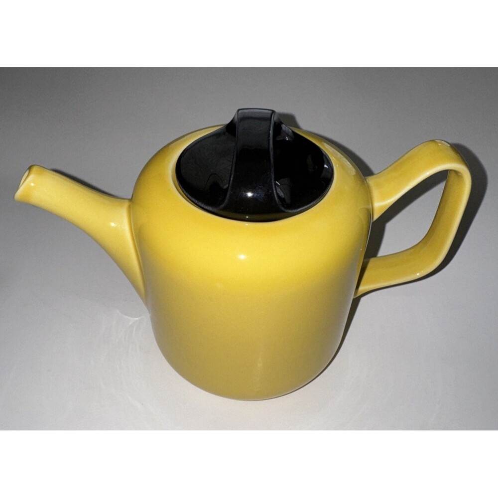 Tognana Crown Corning Teapot Coffee Pot Yellow Italy Collectible Vintage Rare
